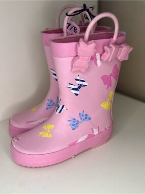 Member’s Mark Toddler Rain Boots Pink Waterproof Rubber Duck Boots